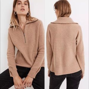 Madewell Glenbrook Half-Zip Pullover Sweater